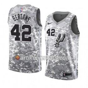 NBA San Antonio Spurs Trikot Davis Bertans 42 2018-19 Nike Grau Swingman - Herren
